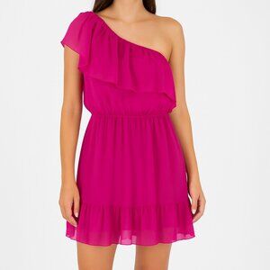 Jolie Vie Women's Purplish One Shoulder Dress Size M